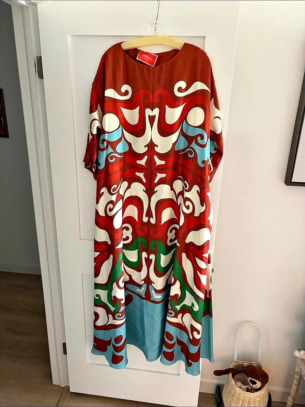 DOUBLEJ Abstract Print Maxi Dress